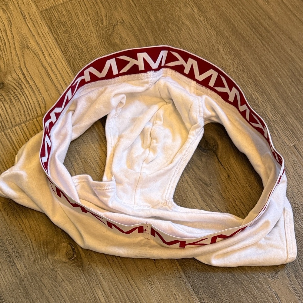 Michael Kors Red and White Logo Briefs - Picture 4 of 4